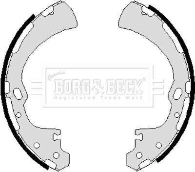 BORG & BECK Комплект тормозных колодок BBS6019